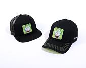 Kšiltovka Capslab Rick and Morty - Amazed Rick Flat Trucker Black / Lime