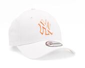 Kšiltovka New Era 9FORTY MLB Neon Outline New York Yankees White / Orange