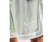 Kraťasy Karl Kani Retro Pinstripes Mesh Shorts light mint/white