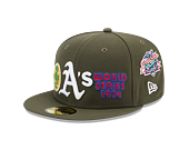 Kšiltovka New Era 59FIFTY MLB 5 Olive WS Oakland Athletics New Olive / White