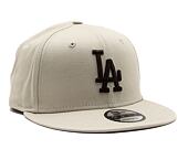 Kšiltovka New Era 9FIFTY MLB League Essential Los Angeles Dodgers Stone / Dark Brown