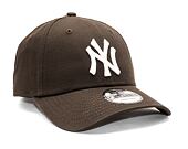 Kšiltovka New Era 9FORTY MLB League Essential New York Yankees Dark Brown / Off White