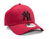 Kšiltovka New Era 9FORTY MLB League Essential New York Yankees Cardinal / Black