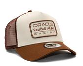 Kšiltovka New Era 9FORTY A-Frame Trucker Seasonal Patch Red Bull F1 - Walnut / Stone