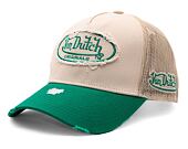 Kšiltovka Von Dutch Trucker Kalmar - Cotton Twill - Green/Cream