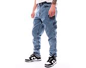 Džíny Karl Kani KK Retro Tapered Workwear Denim vintage mid blue