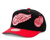 Kšiltovka Mitchell & Ness Overbite Pro Snapback Vntg Detroit Red Wings Black