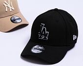 Kšiltovka New Era - 9FORTY Pop Outline - LA Dodgers - Black / White