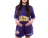 Dámské Triko New Era NBA Team Wordmark Crop Tee Los Angeles Lakers - Purple / Gold