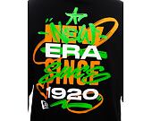 Triko New Era Spray Graphic Oversized Tee - Black / Sour Green