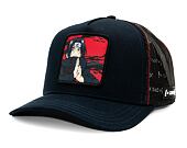 Kšiltovka Capslab Naruto Trucker - Itachi - Charcoal / Red