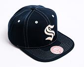 Kšiltovka Mitchell & Ness Contrast Natural Snapback Seattle Kraken Navy