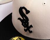 Kšiltovka New Era 59FIFTY MLB Chicago White Sox Retro - Cream White / Black