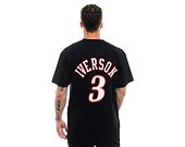 Mitchell & Ness Name & Number tee Philadelphia 76Ers Allen Iverson Black