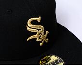 Kšiltovka New Era - 59FIFTY MLB Coops Metallic - Chicago White Sox - Black / Gold