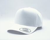 Kšiltovka Yupoong 5-Panel Curved Classic Snapback white