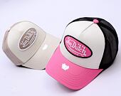 Kšiltovka Von Dutch - Trucker Boston - Caps - Cot Twill - White/ Pink