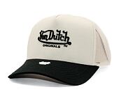 Kšiltovka Von Dutch - Trucker Newark - Caps - Cot Twill - Black/ Cream