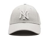 Dámská Kšiltovka New Era - MLB Metallic Denim 9FORTY - NY Yankees - Silver / White