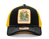 Kšiltovka New Era - Summer Patch 9FORTY Trucker - Black / Grilled Yellow