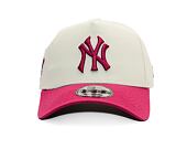 Kšiltovka New Era - MLB Cream & Patch 9FORTY A-Frame - NY Yankees - Cream / Burgundy