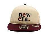 Kšiltovka New Era - Contrast Visor 9FIFTY Retro Crown - Cream / Maroon