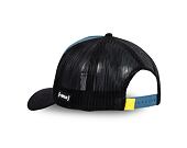 Kšiltovka Capslab - Trucker Black Panther - Night Blue