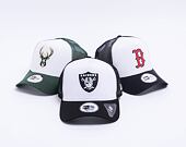 New Era 9FORTY A-Frame Trucker NFL Team Color Block Oakland Raiders Snapback Team Color Cap