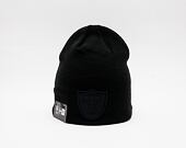 New Era NFL Dark Base Skull Knit Oakland Raiders Black Winter Beanie