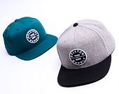 BRIXTON Oath III Snapback Light Heather Grey/Black Cap