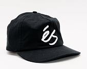 éS Script Applique Snapback 001 Black Cap