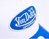 Von Dutch Boston Trucker Cotton Twill White/Blue Cap