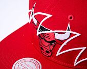 Mitchell & Ness Shark Bite Snapback Nba Chicago Bulls Red Cap