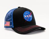 Capslab NASA A-Frame Trucker CL/NASA/1/NAS4 Black / Royal Blue Cap