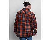 Karl Kani Chest Signature Heavy Flannel Overshirt cognac