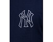 New Era Heritage Back Print Oversized Tee New York Yankees Oceanside Blue / Off White T-Shirt