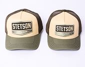 Kšiltovka Stetson Trucker Cap Gasoline Olive / Sand