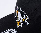 Kšiltovka '47 Brand NHL Pittsburgh Penguins No Shot CAPTAIN Black