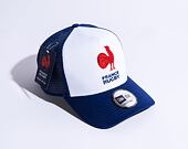 Kšiltovka New Era - 9FORTY Trucker Essential - French Federation Of Rugby - White