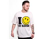 Triko Market Smiley Haters T-Shirt Cream