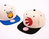 Kšiltovka Mitchell & Ness NBA Sail 2 Tone Snapback Toronto Raptors Off White