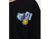 Triko New Era NBA Arch WordMark Oversized Tee Memphis Grizzlies Black / Birdseye Blue