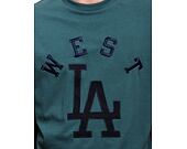 Triko New Era MLB Team Patch Oversized Tee Los Angeles Dodgers Cooperstown Dark Green / Black