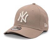 Dětská kšiltovka New Era 9FORTY Kids MLB League Essential New York Yankees Ash Brown / Off White