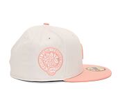 Kšiltovka New Era 59FIFTY MLB White Crown Chicago Cubs Cooperstown Off White / Peach