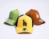 Kšiltovka New Era 9FORTY A-Frame Trucker MLB League Essential Los Angeles Dodgers Pineapple / Black