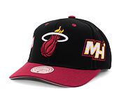 Kšiltovka Mitchell & Ness Overbite Pro Snapback Miami Heat Black