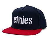 Kšiltovka Etnies Corp Snapback Navy / Red / White