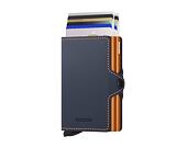 Peněženka Secrid Twinwallet Matte Night Blue & Orange