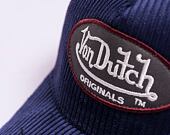 Von Dutch Boston Trucker Corduroy Navy/Red Cap